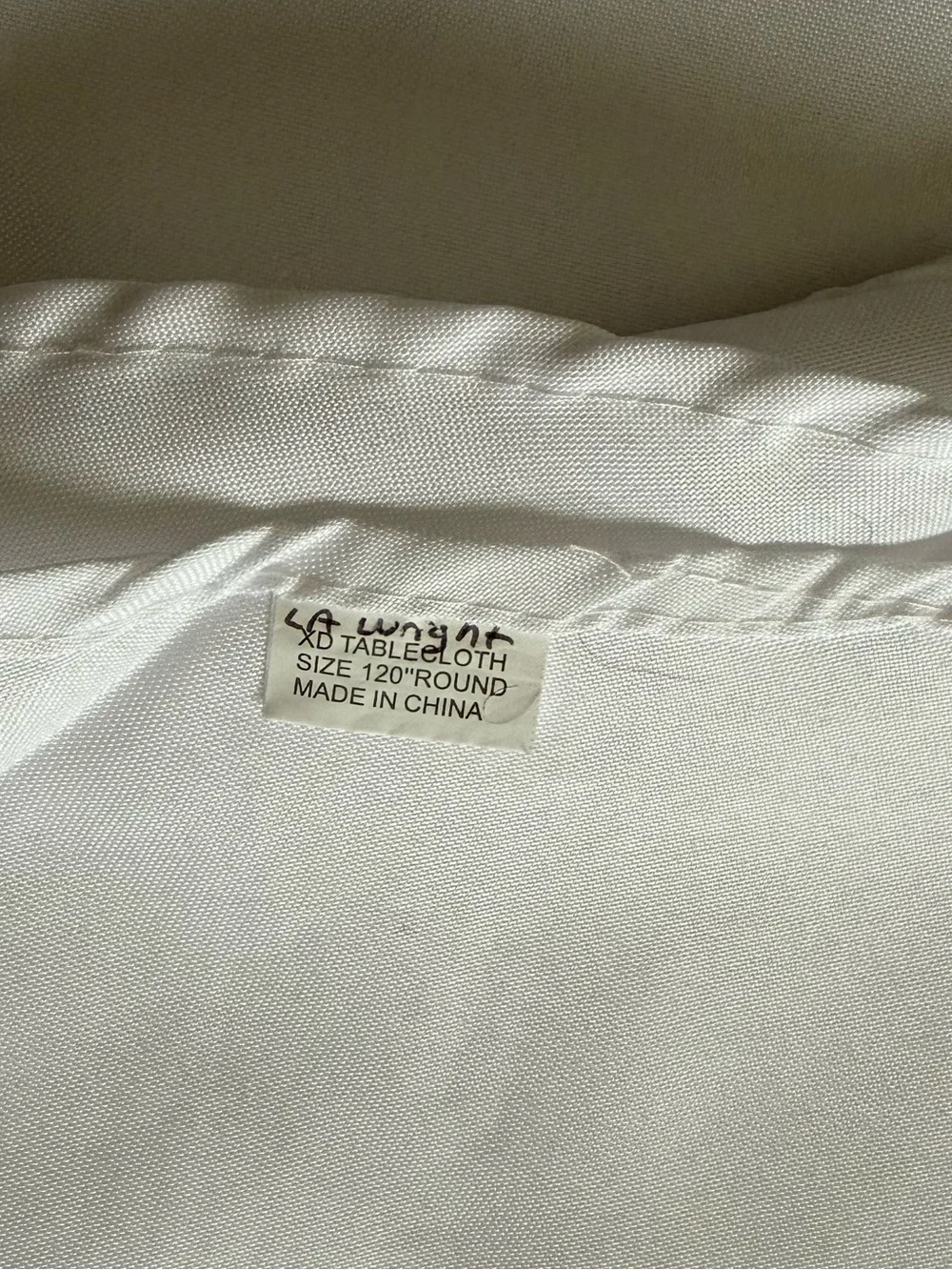 Two White Round Tablecloths - Classic Solid Dining Linen
